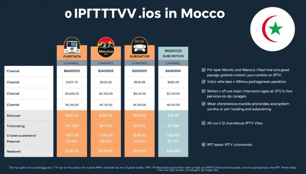 Comparaison des meilleurs services IPTV Maroc Abonnement Comparaison des meilleurs services IPTV Maroc Abonnement