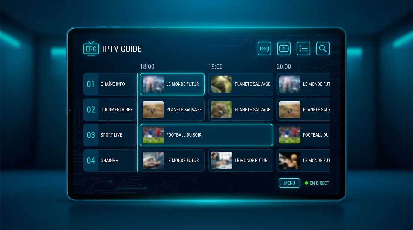 EPG IPTV Guide complet pour configurer votre guide TV IPTV